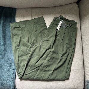 Madewell Harlow Petite Curvy Pants in Dark Forest